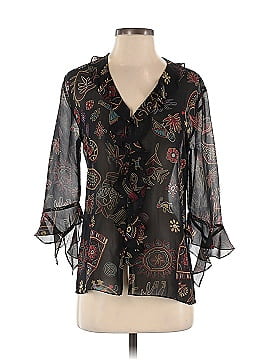 Chico's Design 3/4 Sleeve Silk Top (view 1)