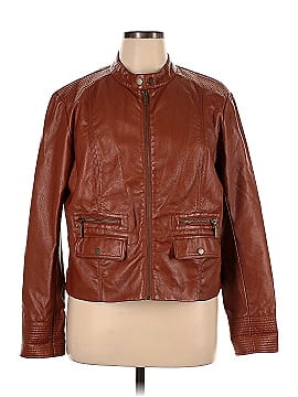New York & Company Faux Leather Jacket (view 1)