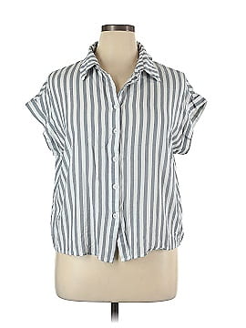 Shein Short Sleeve Button-Down Shirt (view 1)