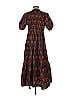 Oliphant 100% Cotton Paisley Brown Casual Dress Size S - photo 2
