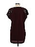 Romeo & Juliet Couture 100% Polyester Burgundy Short Sleeve Blouse Size S - photo 2