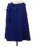 Ann Taylor Solid Blue Casual Skirt Size 10 (Petite) - photo 1