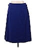 Ann Taylor Solid Blue Casual Skirt Size 10 (Petite) - photo 2