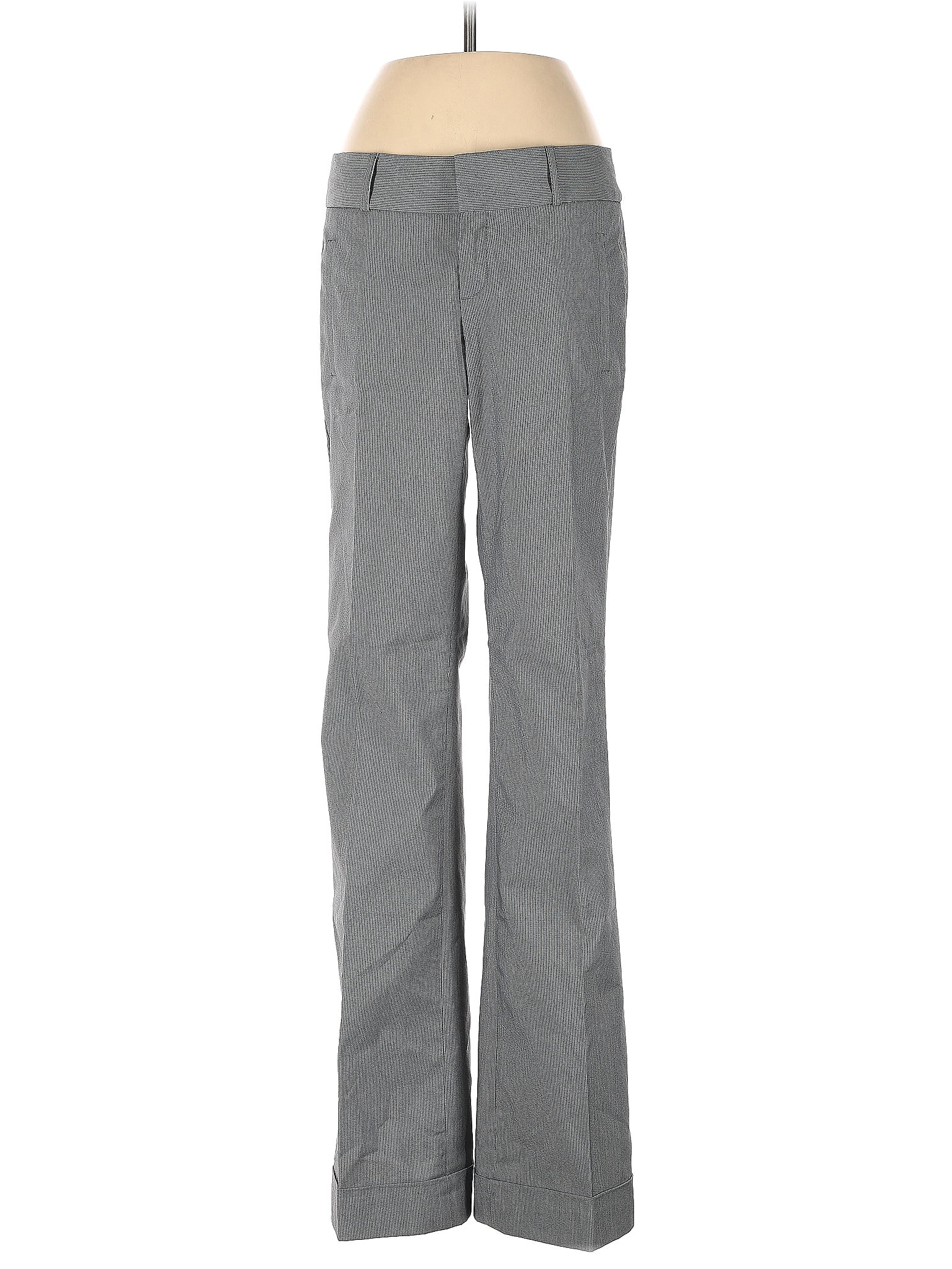 Banana Republic Houndstooth Grid Chevronherringbone Gray Dress Pants