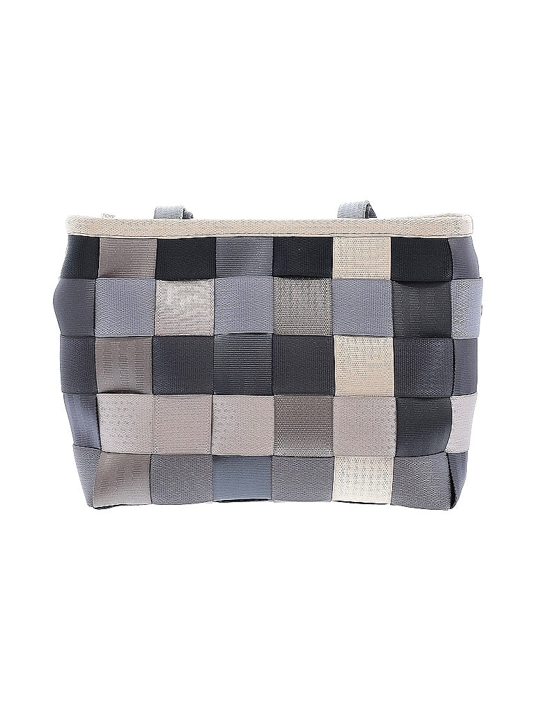 Harveys Houndstooth Argyle Checkered-gingham Grid Plaid Graphic Stripes Color Block Gray Tote One Size - photo 1