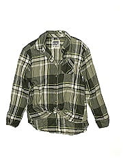 Justice Long Sleeve Button Down Shirt