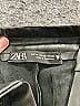 Zara 100% Polyester Black Faux Leather Pants Size XS - photo 3