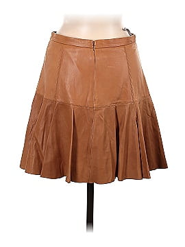Halston Heritage Faux Leather Skirt (view 2)