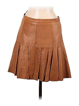 Halston Heritage Faux Leather Skirt (view 1)