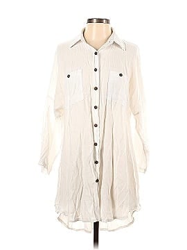 Unbranded 3/4 Sleeve Button-Down Shirt (view 1)