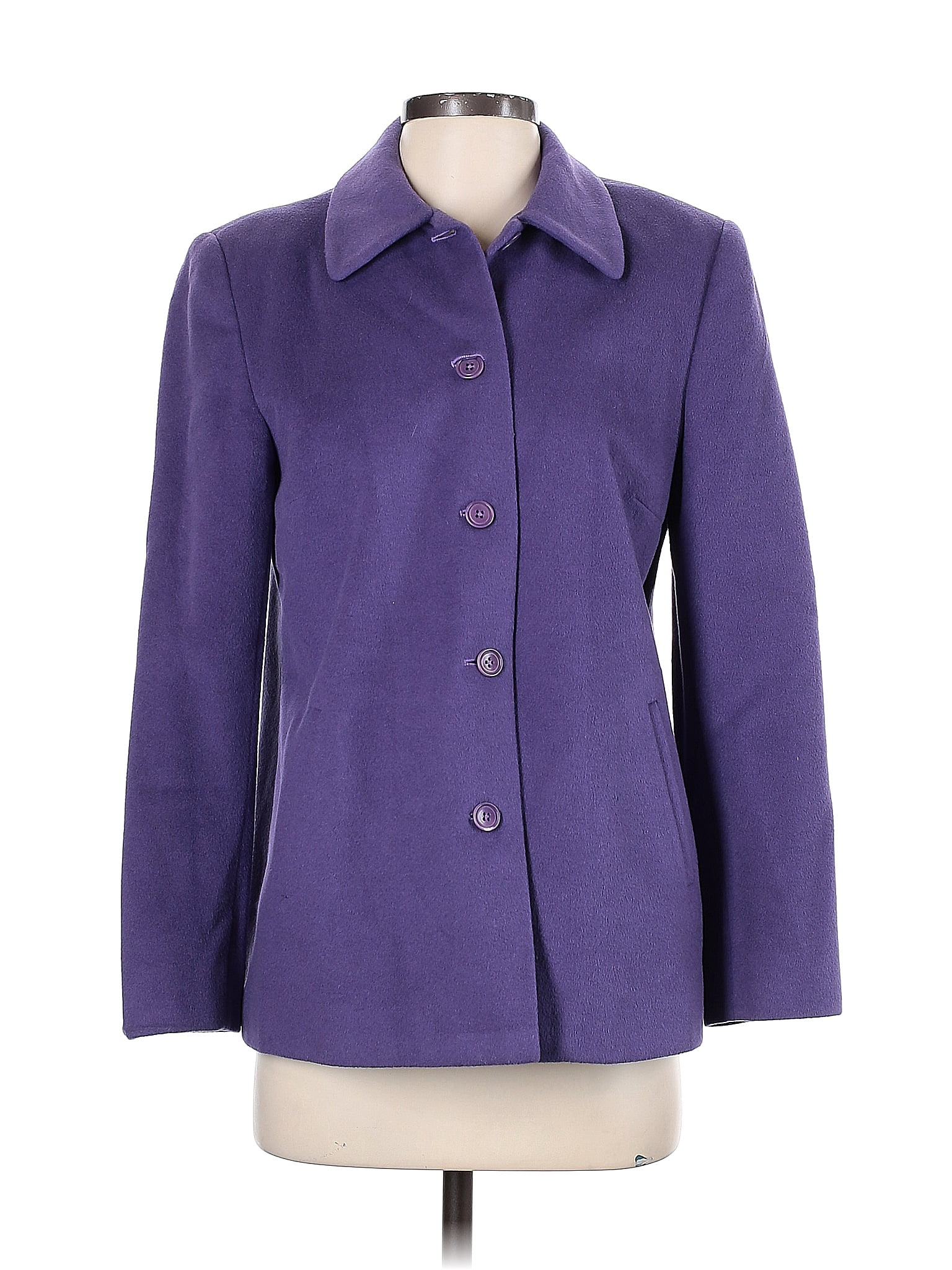 Talbots Purple Wool Coat Size 4 - 80% off | ThredUp