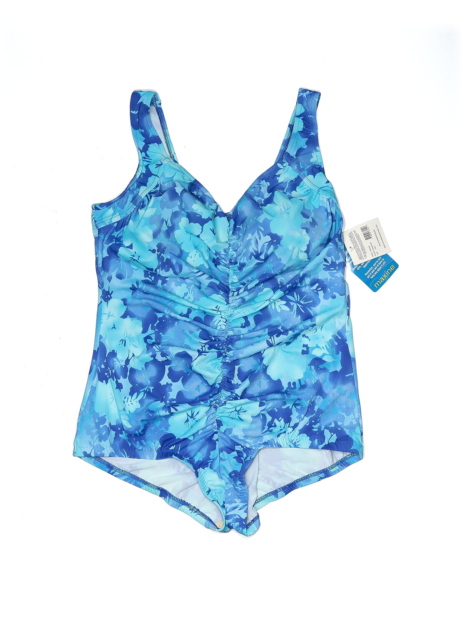 Azul by Maxine of Hollywood Leaf One Piece Size 12