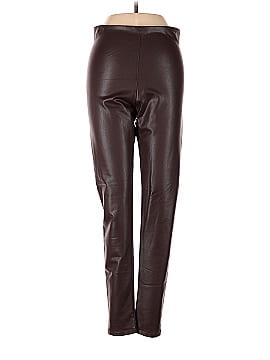 Aqua Faux Leather Pants (view 1)