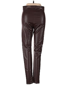 Aqua Faux Leather Pants (view 2)