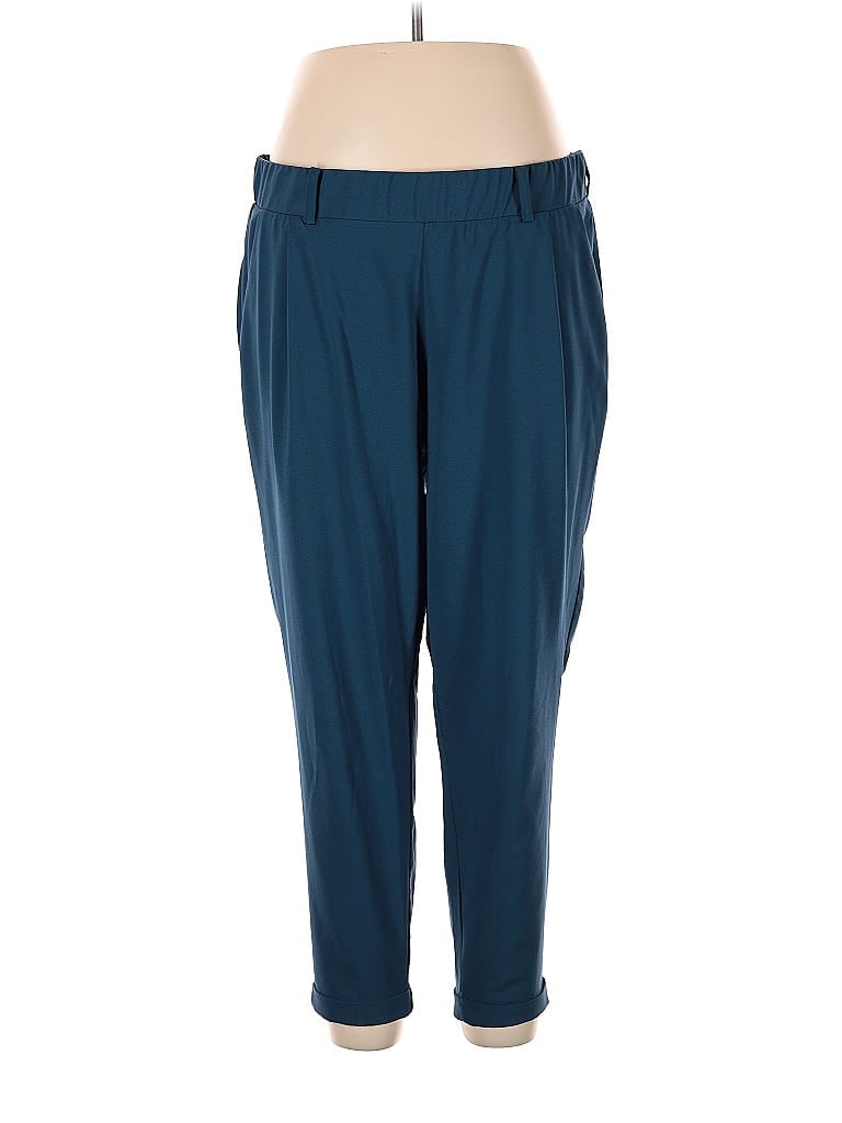 Torrid Solid Blue Casual Pants Size 1X Plus (1) (Plus) - photo 1