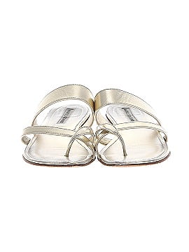 Manolo Blahnik Susa metallic leather sandals (view 2)