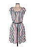 LC Lauren Conrad 100% Polyester Stripes Pink Casual Dress Size M - photo 1