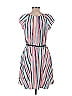 LC Lauren Conrad 100% Polyester Stripes Pink Casual Dress Size M - photo 2