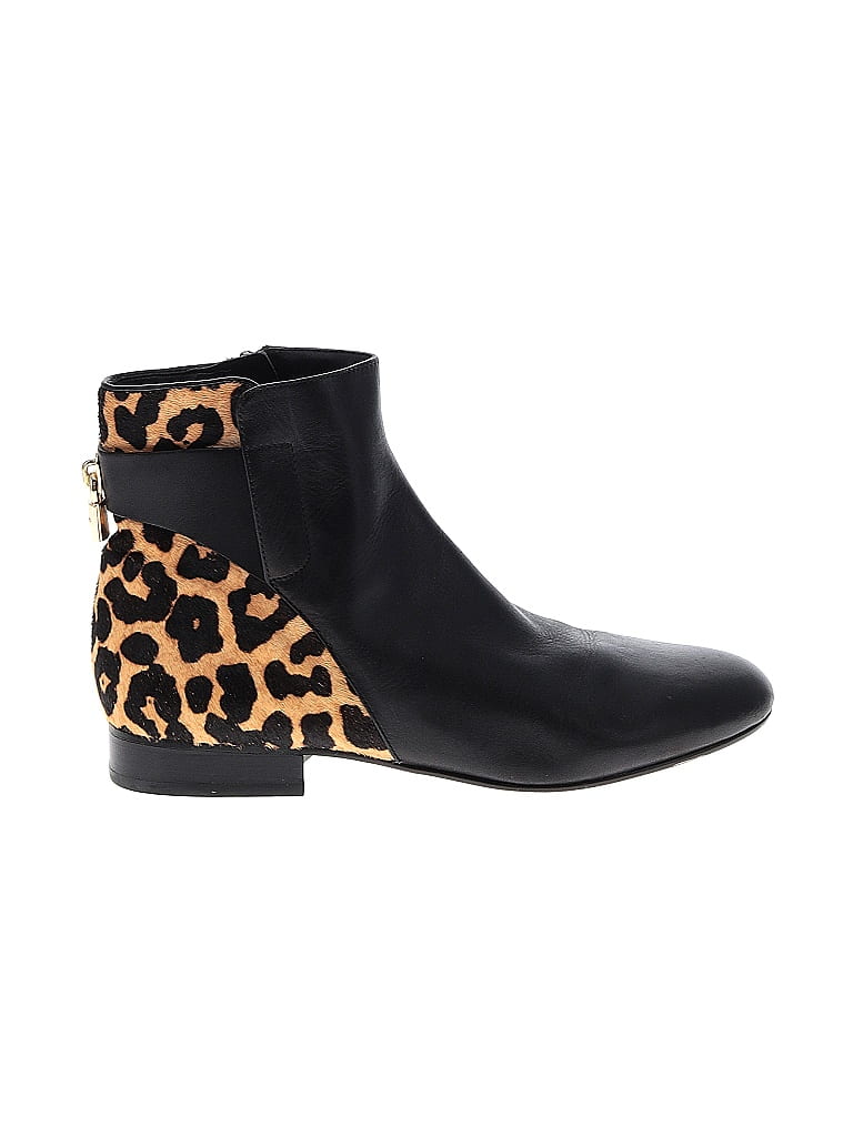 MICHAEL Michael Kors Animal Print Leopard Print Black Ankle Boots Size 7 - photo 1