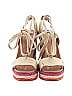Kate Spade New York Stripes Color Block Gold Wedges Size 8 - photo 2