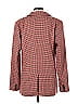 Gap Houndstooth Checkered-gingham Plaid Tweed Red Blazer Size 12 (Tall) - photo 2