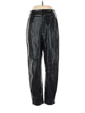 Zara Faux Leather Pants (view 1)