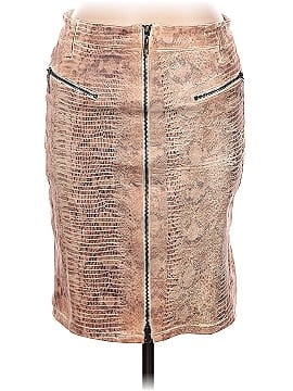 LACAUSA Faux Leather Skirt (view 1)