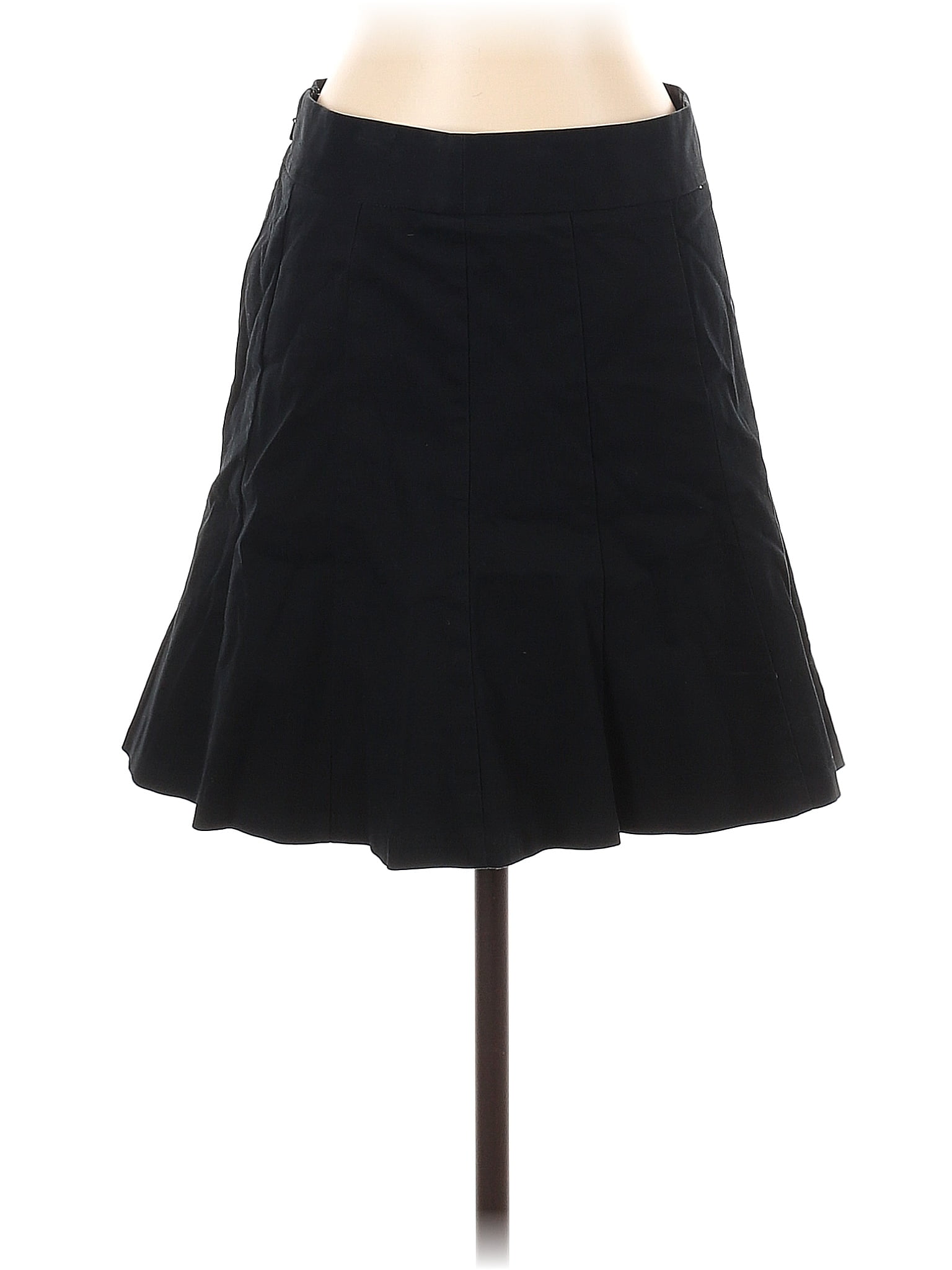 Banana Republic Solid Black Casual Skirt Size 2