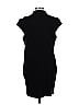Neiman Marcus Solid Black Casual Dress Size L - photo 2