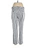 Banana Republic Marled Fair Isle Stripes Gray Casual Pants Size 10 - photo 2