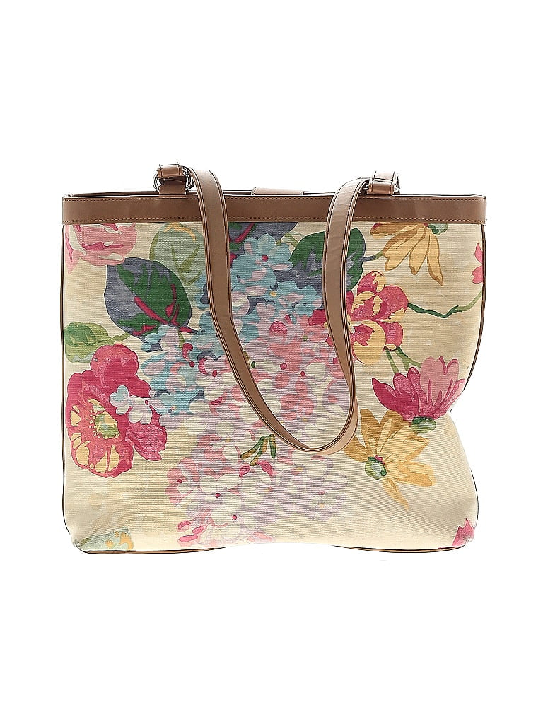 Fossil Floral Motif Baroque Print Floral Tropical Ivory Tote One Size - photo 1