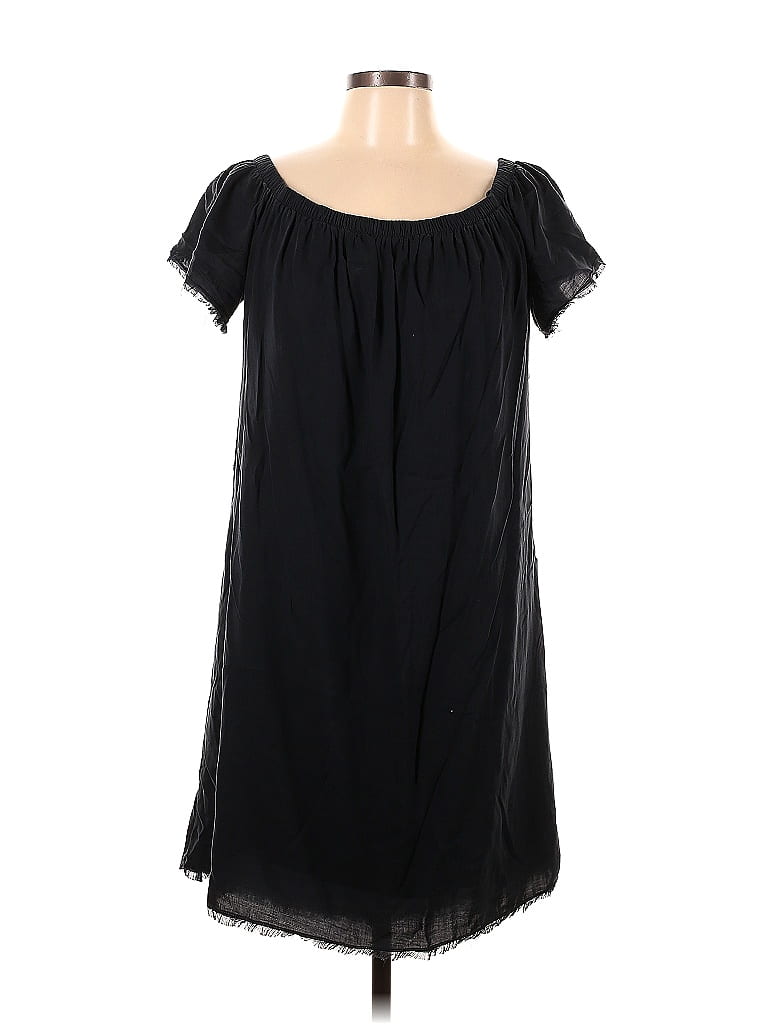 Bella Dahl 100% Tencel Black Casual Dress Size L - 75% off | ThredUp