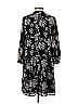 Allison 100% Polyester Floral Motif Damask Paisley Baroque Print Black Casual Dress Size XS - photo 2