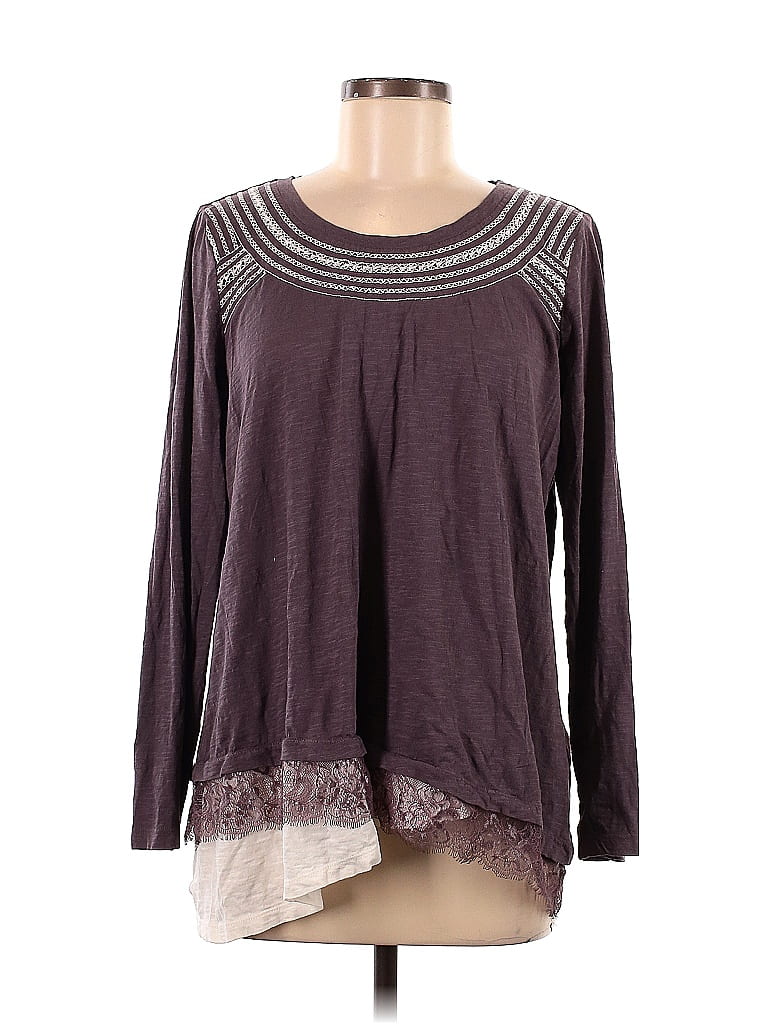 Tunique Femme LOGO Lori Goldstein - Gris Imprimé Abstrait - Poches - Taille M