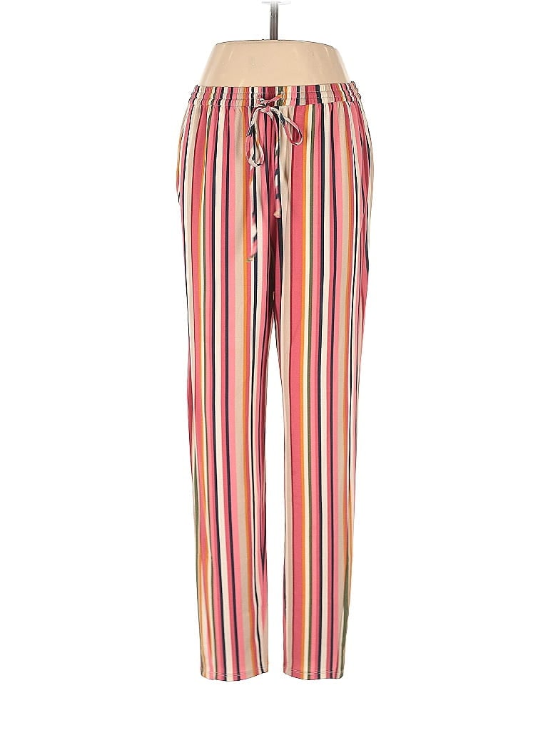 BCBGeneration Stripes Pink Casual Pants Size S - photo 1