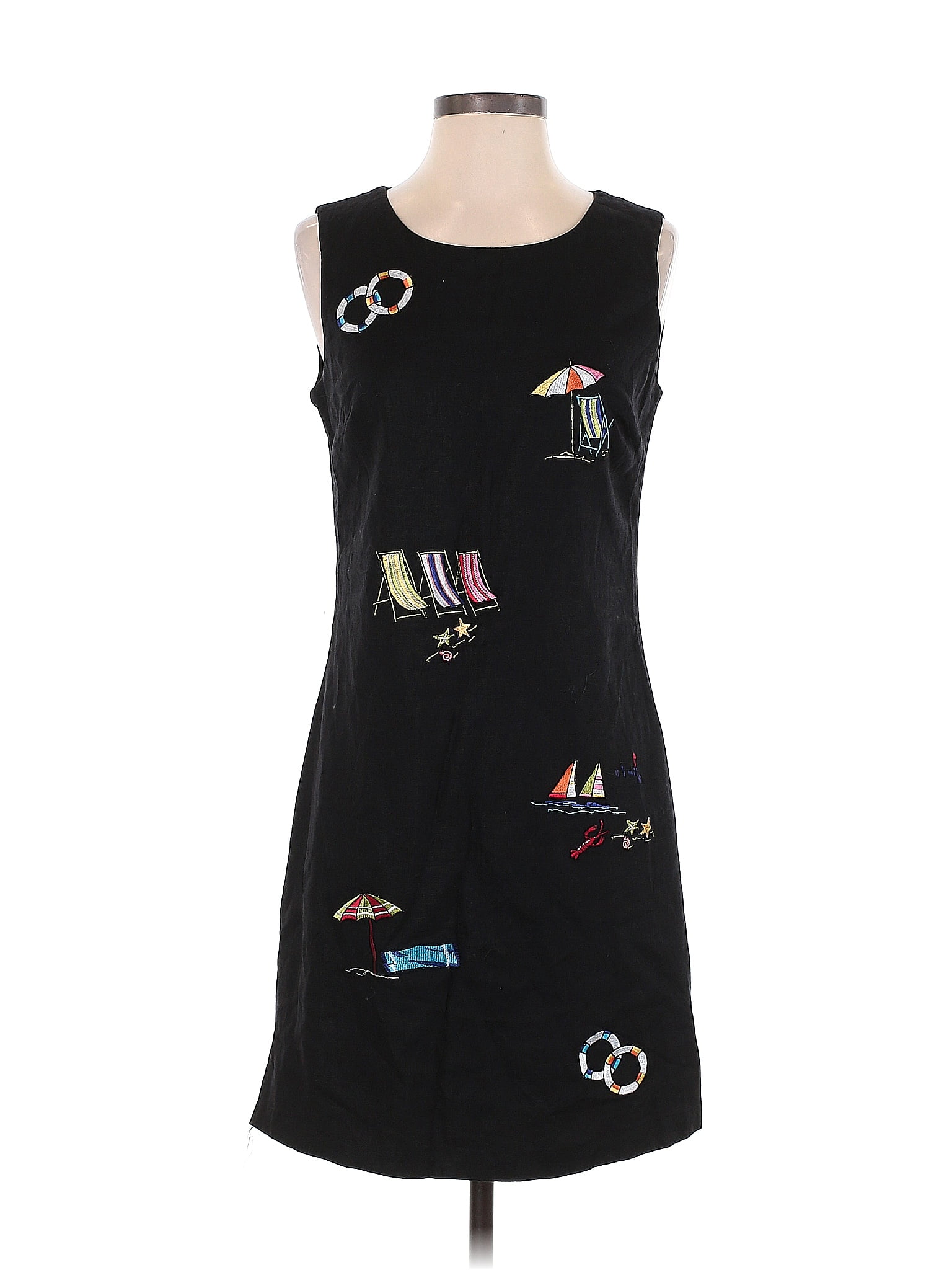 DressBarn Graphic Black Casual Dress Size 4 - 53% off | ThredUp