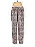 Anthropologie Houndstooth Argyle Checkered-gingham Grid Plaid Tweed Gray Dress Pants Size 4 - photo 2