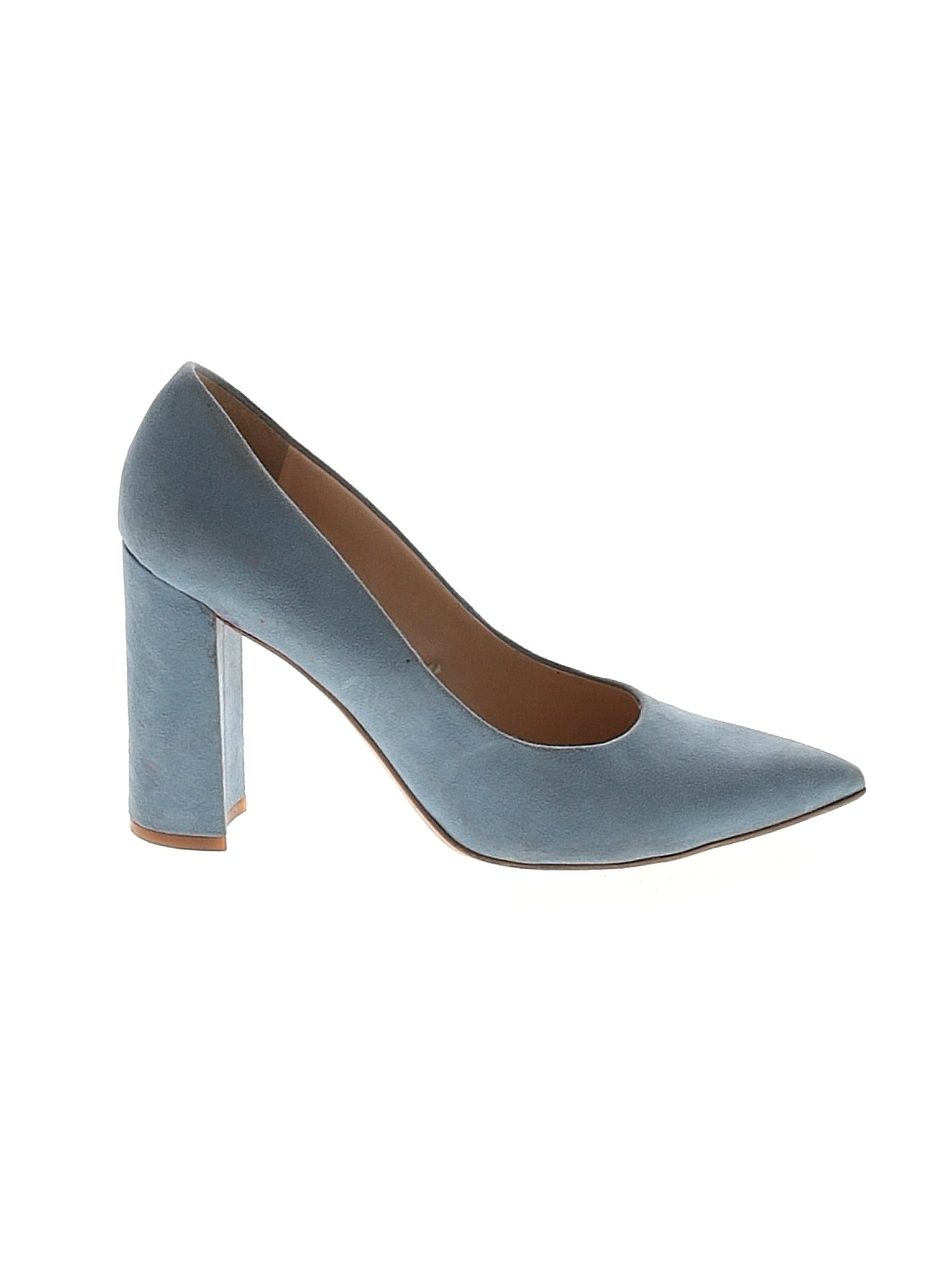 Escarpins Nine West Taille 7.5 US - Cuir Orange, Talon Moyen Plateforme, Occasion