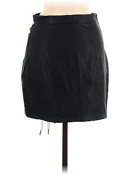 Finesse Faux Leather Skirt (view 2)