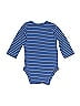 Carter's 100% Cotton Stripes Blue Long Sleeve Onesie Size 3 mo - photo 2