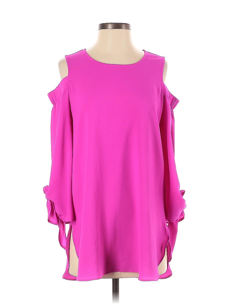Gibson Pink Long Sleeve Blouse Size S - photo 1