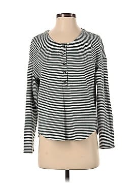 Madewell Double-Faced Henley Tee in Stripe (view 1)