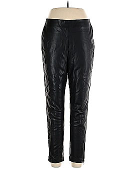 Brass Faux Leather Pants (view 1)