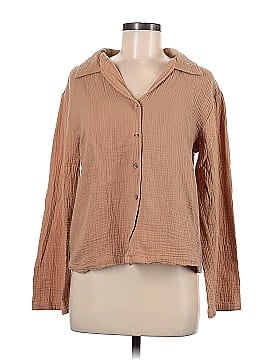 LA Relaxed Long Sleeve Button-Down Shirt (view 1)