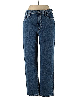Madewell The Perfect Vintage Straight Jean in Bright Indigo Wash: Instacozy Edition (view 1)