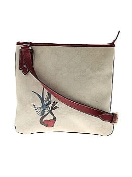 Gucci Outlet GG Supreme Canvas Bird Tattoo Crossbody Bag (view 1)