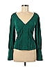 Free People Green Long Sleeve Blouse Size M - photo 1