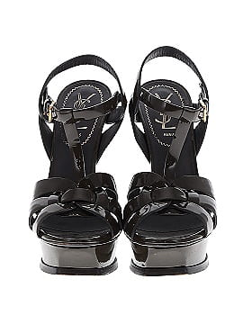 Yves Saint Laurent Rive Gauche Patent Leather Tribute Sandals (view 2)