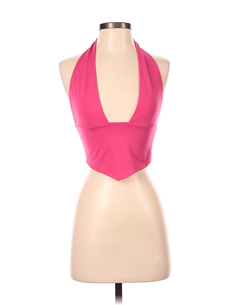 #147 Reworked Halter Top Pink | c. 186 | Size 14/16