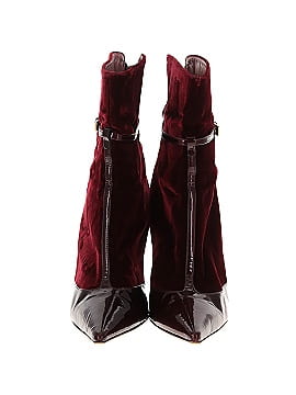 Moschino Cheap And Chic Velvet Boots (view 2)